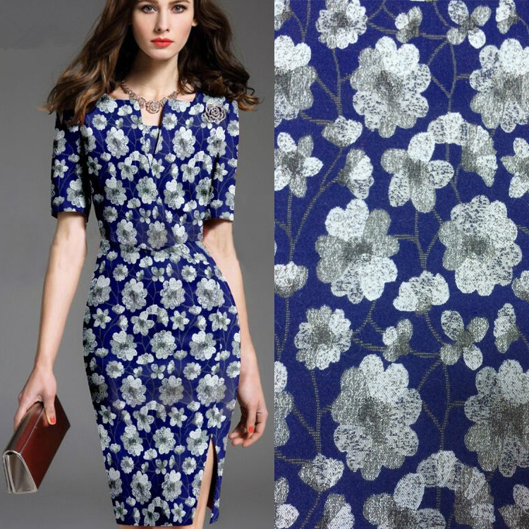 Warp Textile Printing Embroidery Fabric Jacquard Fabric for Dress